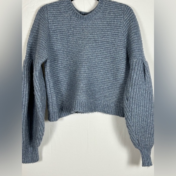 Zara Light Blue Wool Sweater- L - Picture 5 of 14